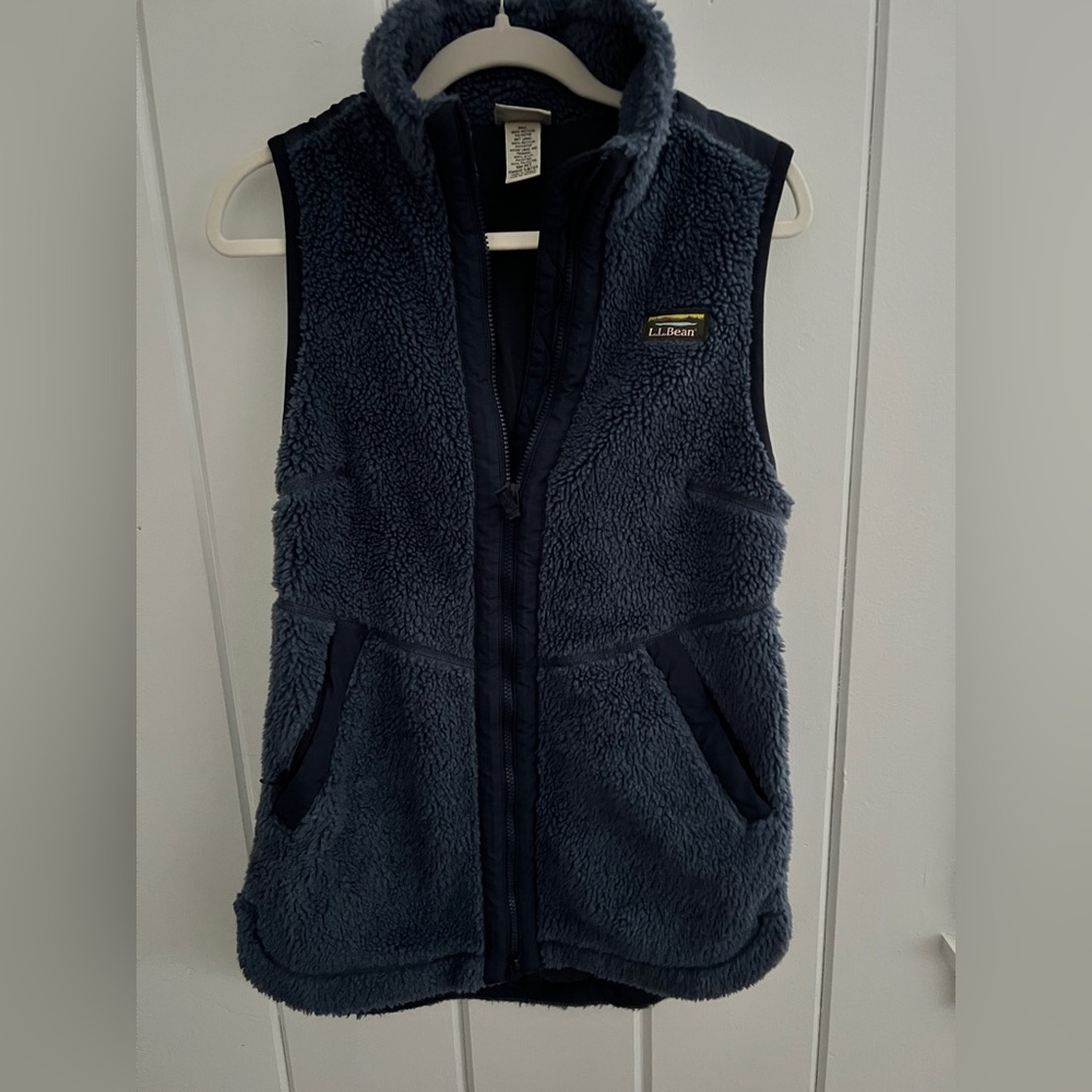 L.L. Bean Navy Fleece Vest